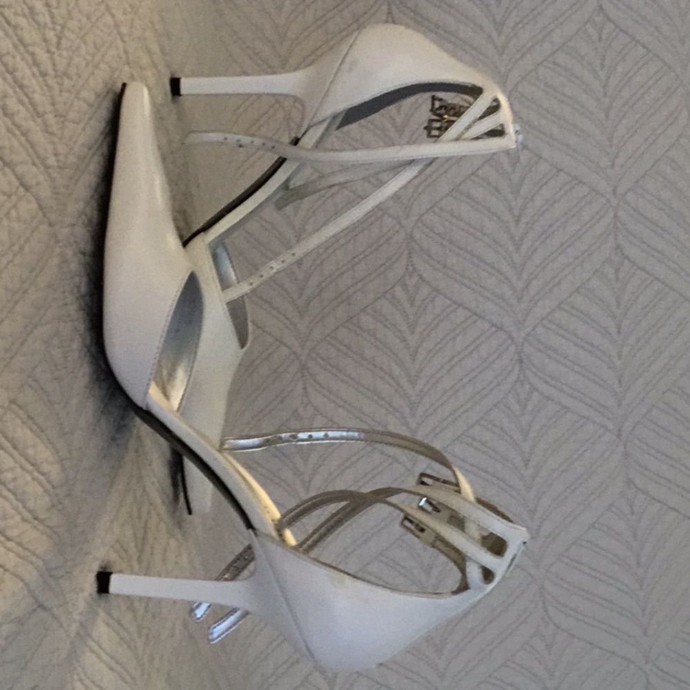 BCBGGIRLS Summer High Hill Shoes in White Color